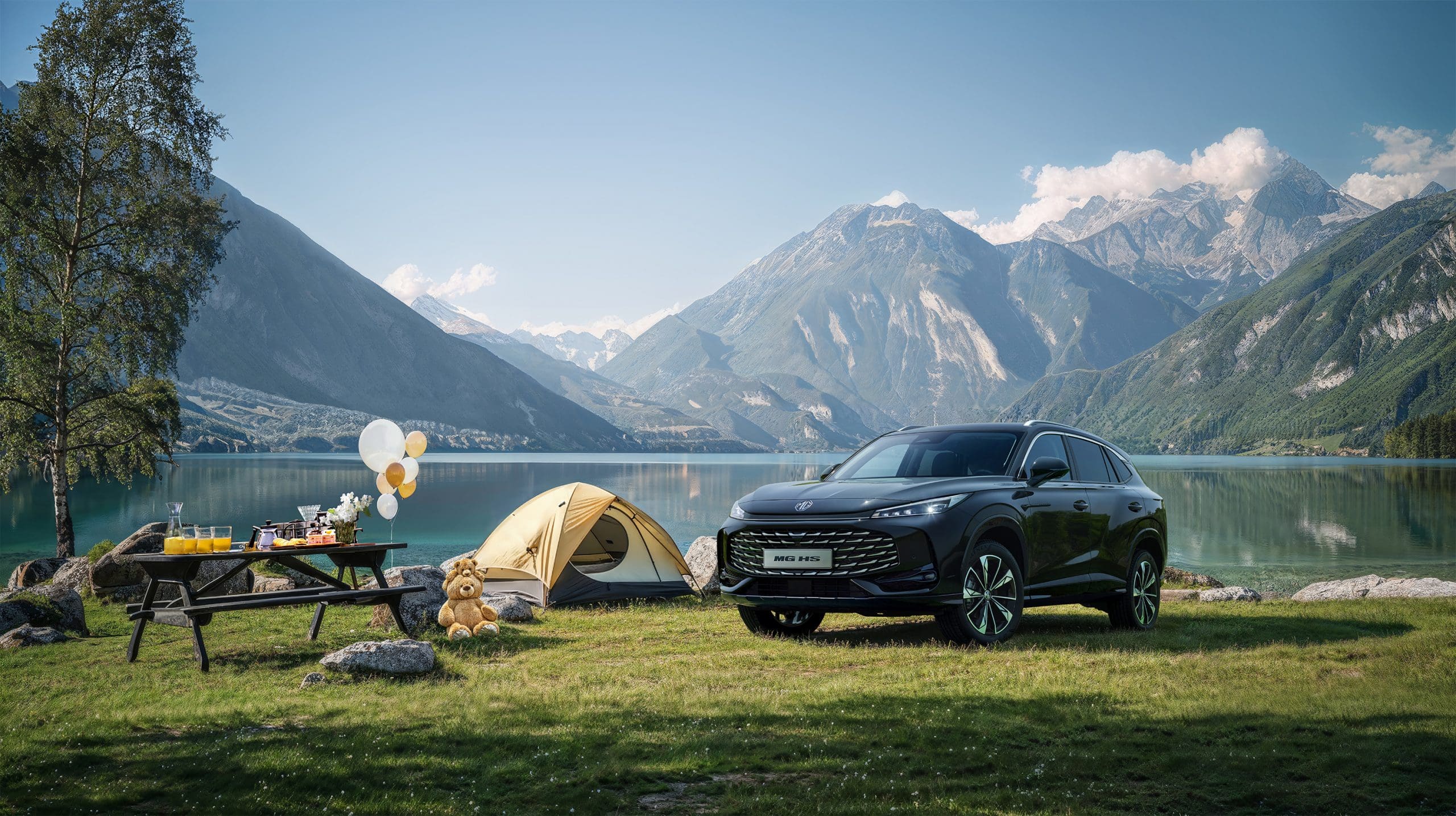 MG HS vor den Bergen